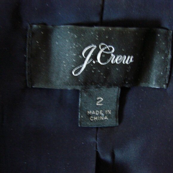 J Crew Glen Plaid Wool Blazer Jacket Gray Blue Double Breasted NEW NWOT Size 2 - Picture 5 of 16